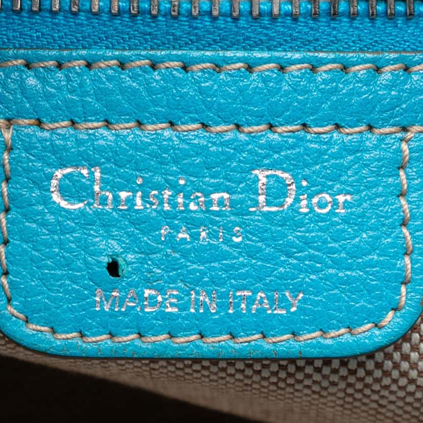 Dior Canvas Cannage Print Cherie Handbag Blue Very good condition - Box View