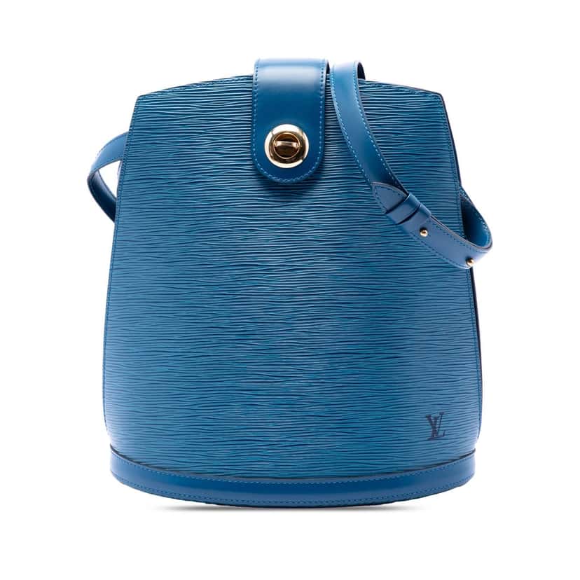 Louis Vuitton Epi Cluny Blue Leather Very good condition - Front View