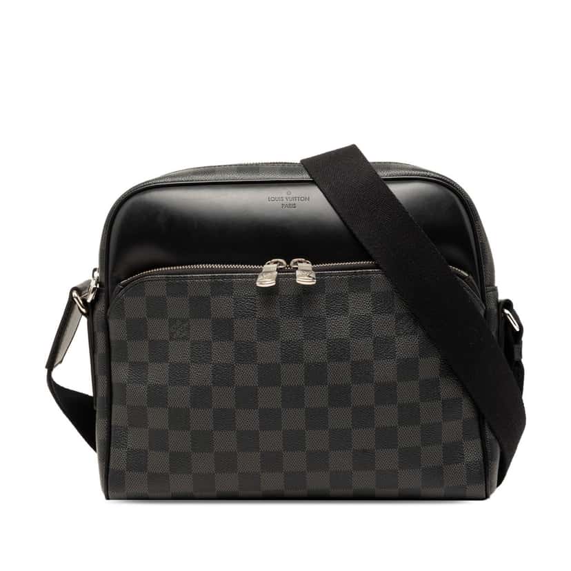 Louis Vuitton Damier Graphite Dayton Reporter PM Black Very good condition - Front View