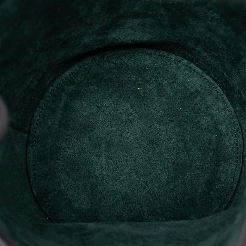 Celine Nano Leather Big Bucket Bag Green Leather Very good condition - Model View