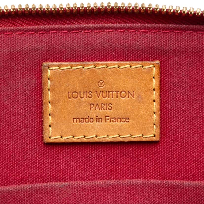 Louis Vuitton Monogram Vernis Alma BB Red Leather Very good condition - Box View