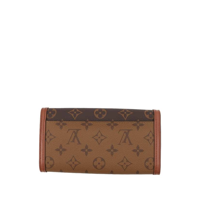 Louis Vuitton Monogram Reverse Sarah Dauphine Wallet Brown Very good condition - Back View