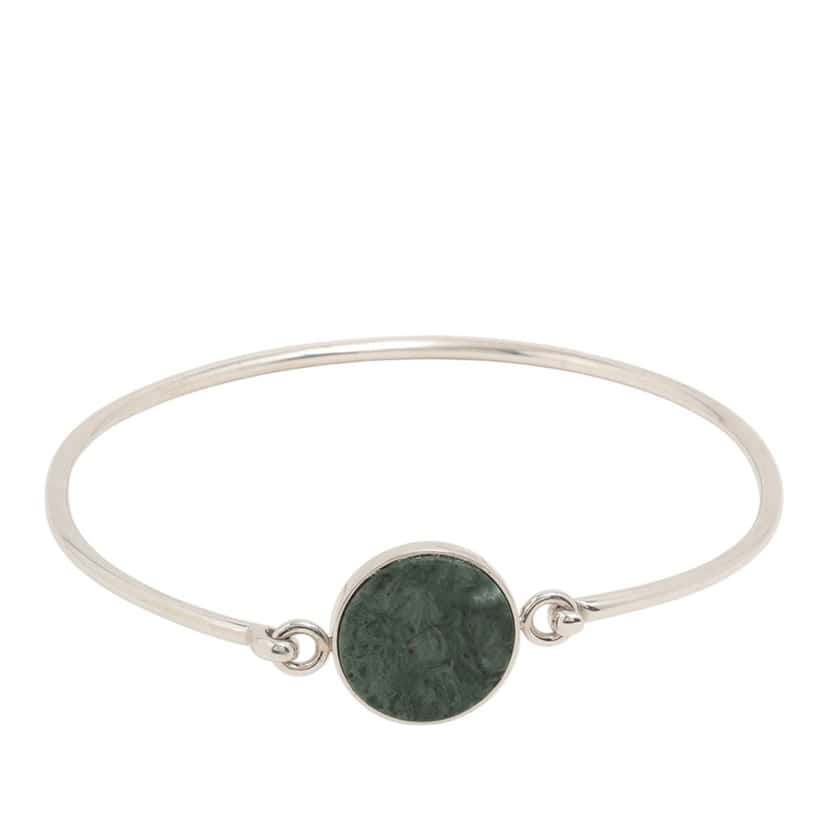 Celine Brass and Stone Coin Choker Necklace Silver Metal Very good condition - Front View