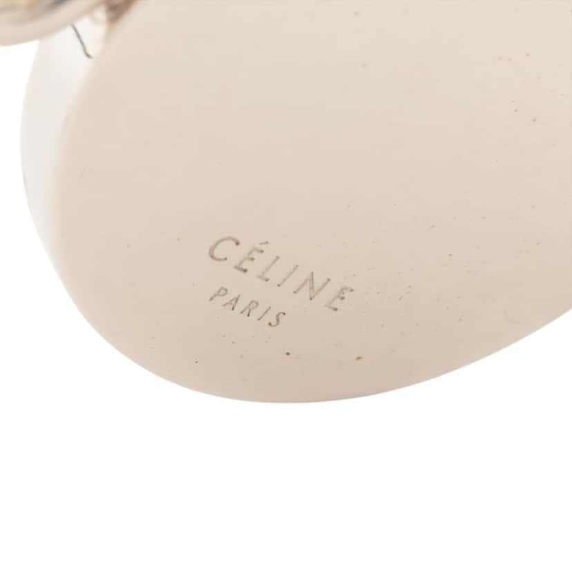 Celine Brass and Stone Coin Choker Necklace Silver Metal Very good condition - Model View