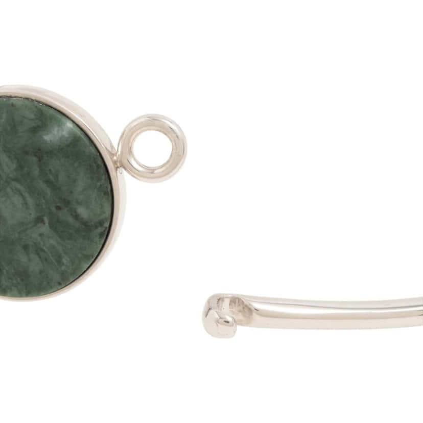 Celine Brass and Stone Coin Choker Necklace Silver Metal Very good condition - Box View