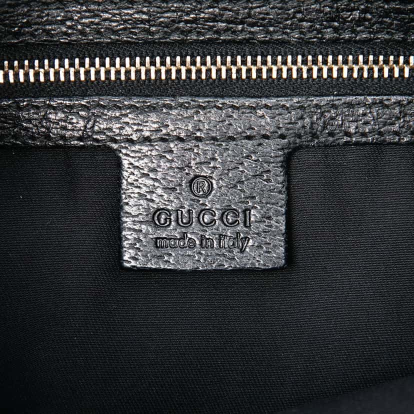 Gucci GG Canvas Horsebit Creole Hobo Black Very good condition - Box View