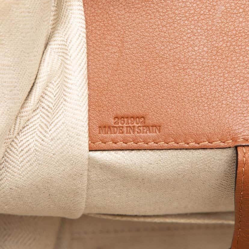 Loewe Small Tricolor Soft Grained Calfskin Hammock Bag Orange Leather Very good condition - Box View
