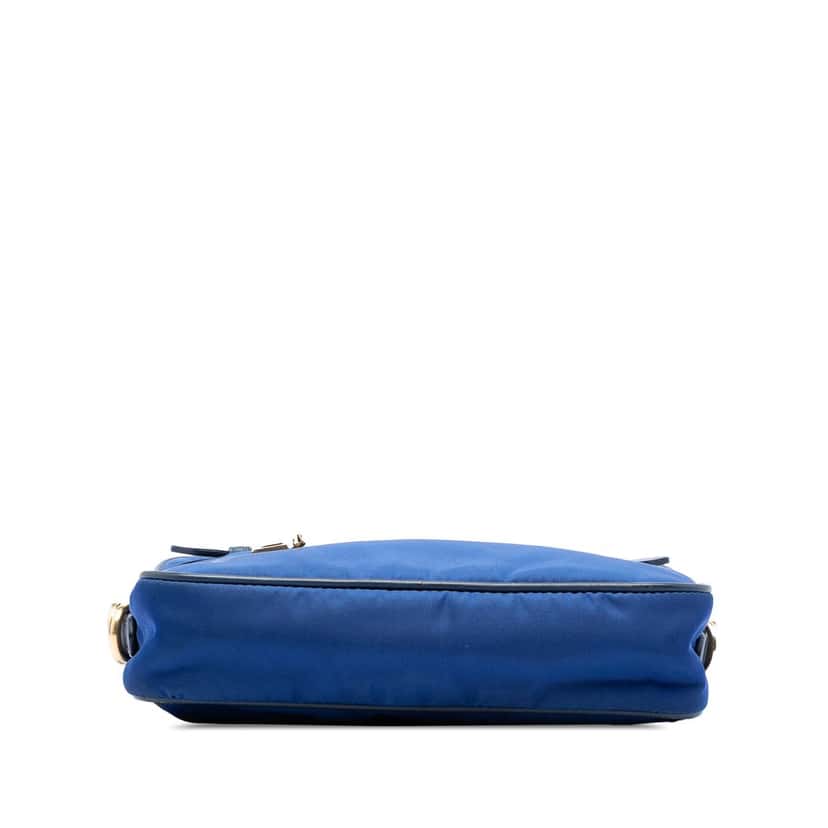 Prada Saffiano Trimmed Tessuto Camera Bag Blue Very good condition - Inside View
