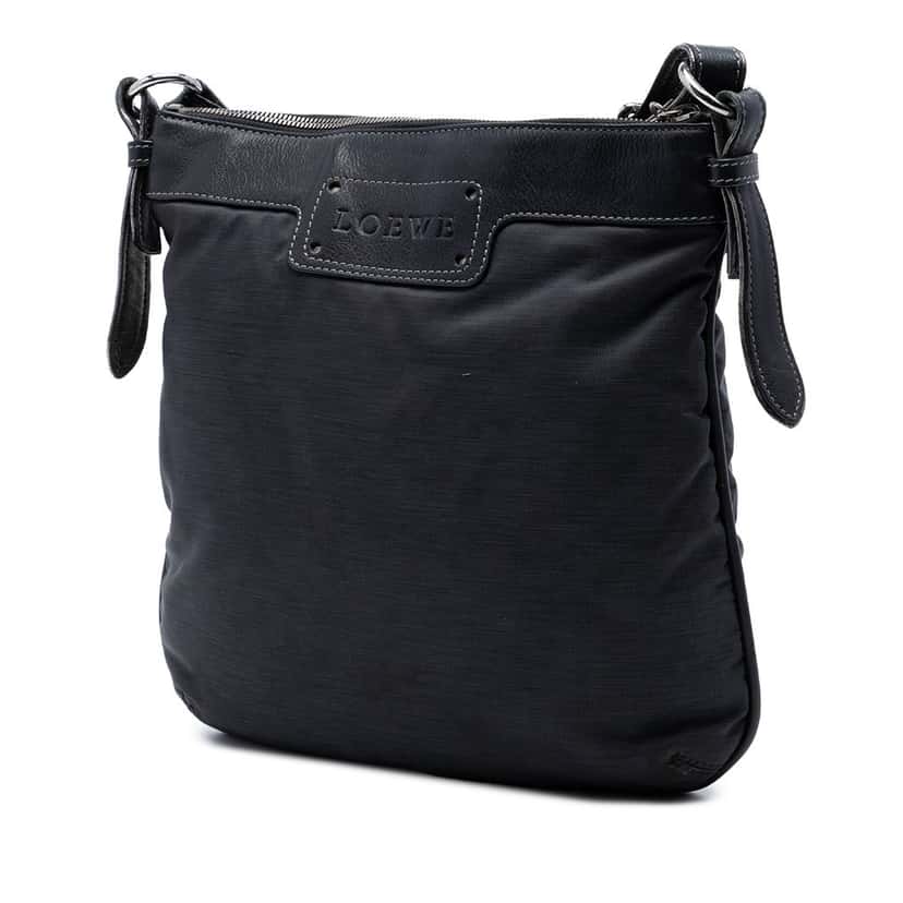 Loewe Nylon Anagram Crossbody Black Very good condition - Back View