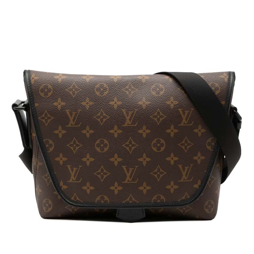 Louis Vuitton Monogram Macassar Magnetic Messenger Brown Very good condition - Front View