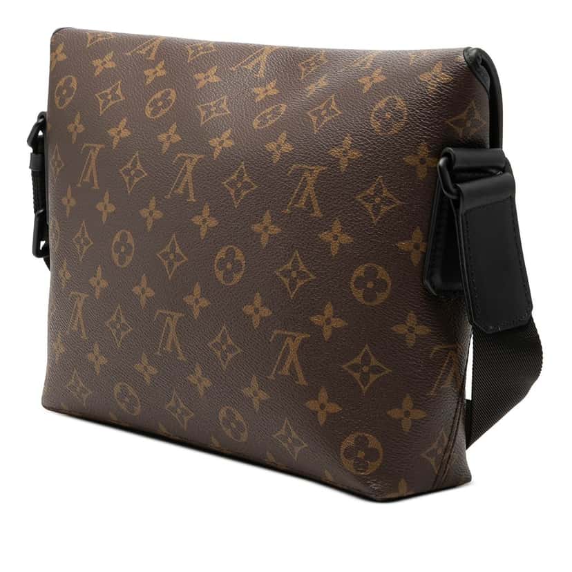 Louis Vuitton Monogram Macassar Magnetic Messenger Brown Very good condition - Back View