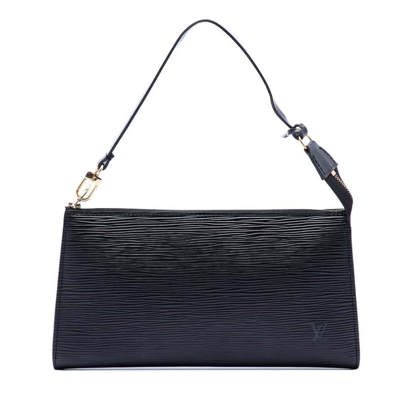 Louis Vuitton Epi Pochette Accessoires Black Leather Very good condition - Front View