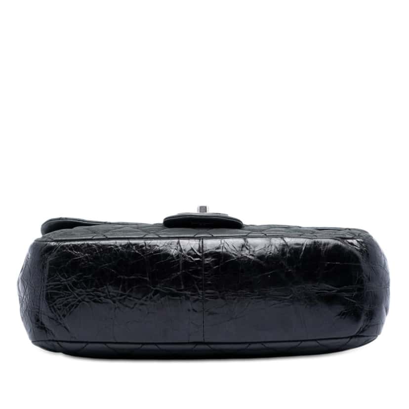 Chanel Medium Iridescent Calfskin In The Mix Flap Black Leather Very good condition - Inside View