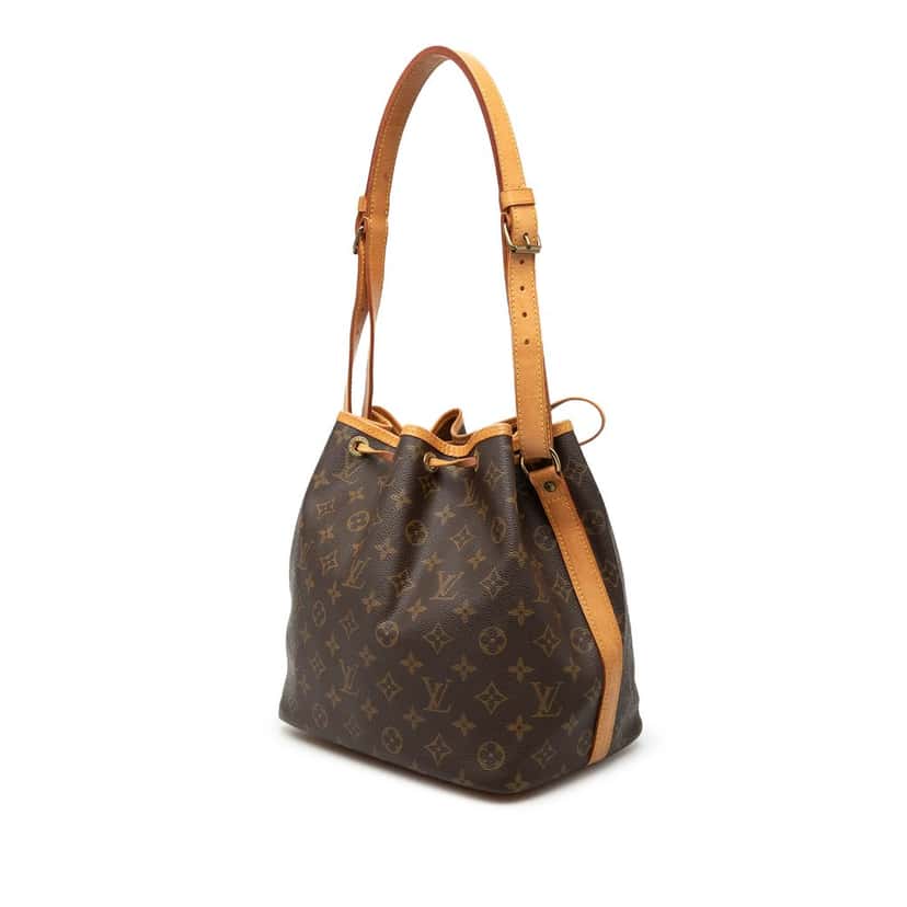 Louis Vuitton Monogram Petit Noe Brown Good condition - Back View