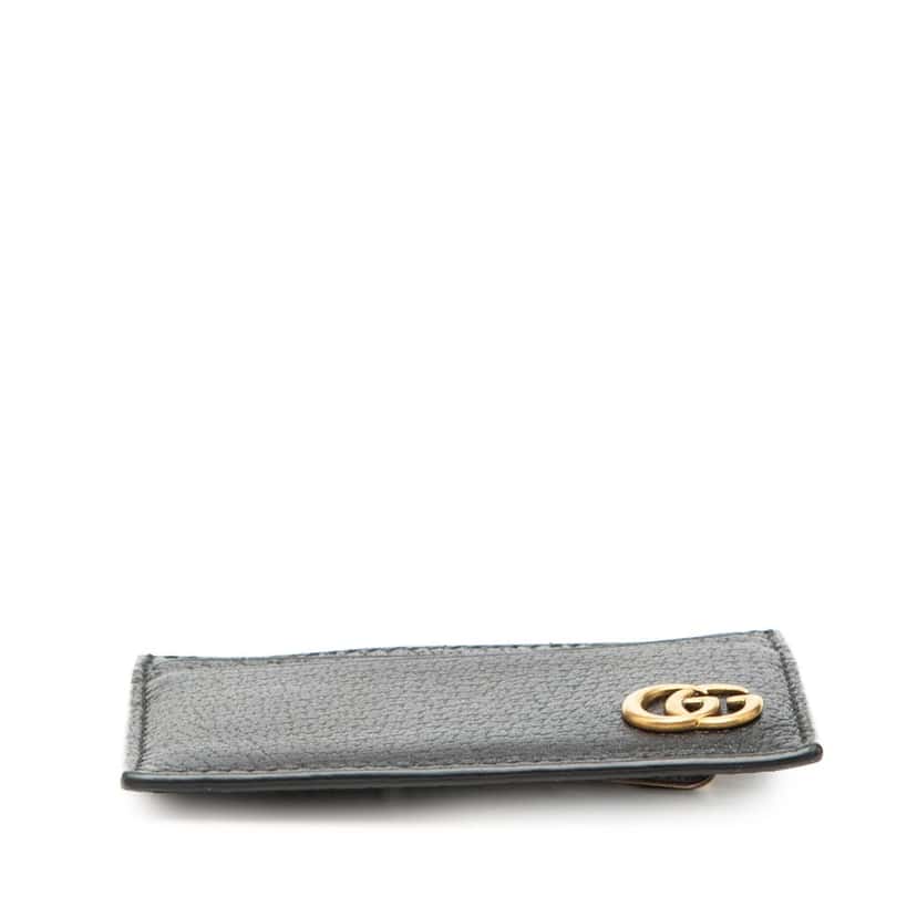 Gucci GG Marmont Leather Card Holder Black Leather Very good condition - Inside View