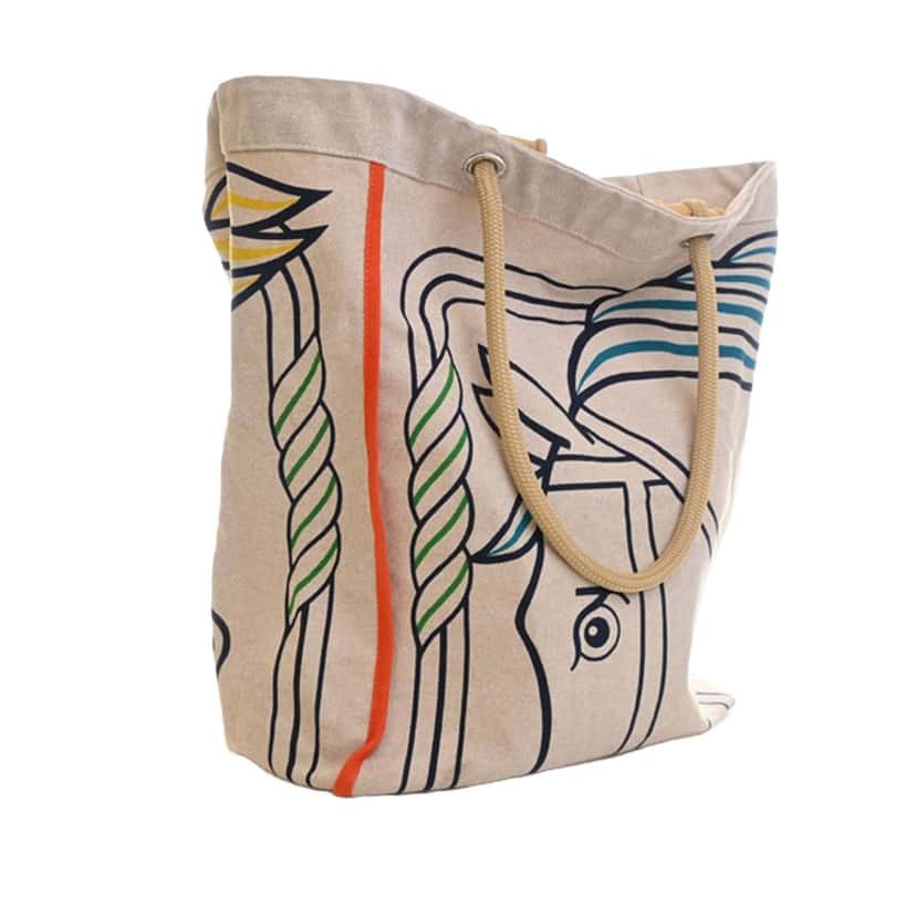 Hermès Toile H Quadrige Beach Bag Beige Very good condition - Inside View