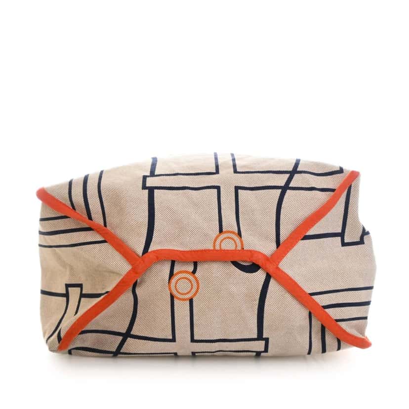 Hermès Toile H Quadrige Beach Bag Beige Very good condition - Box View