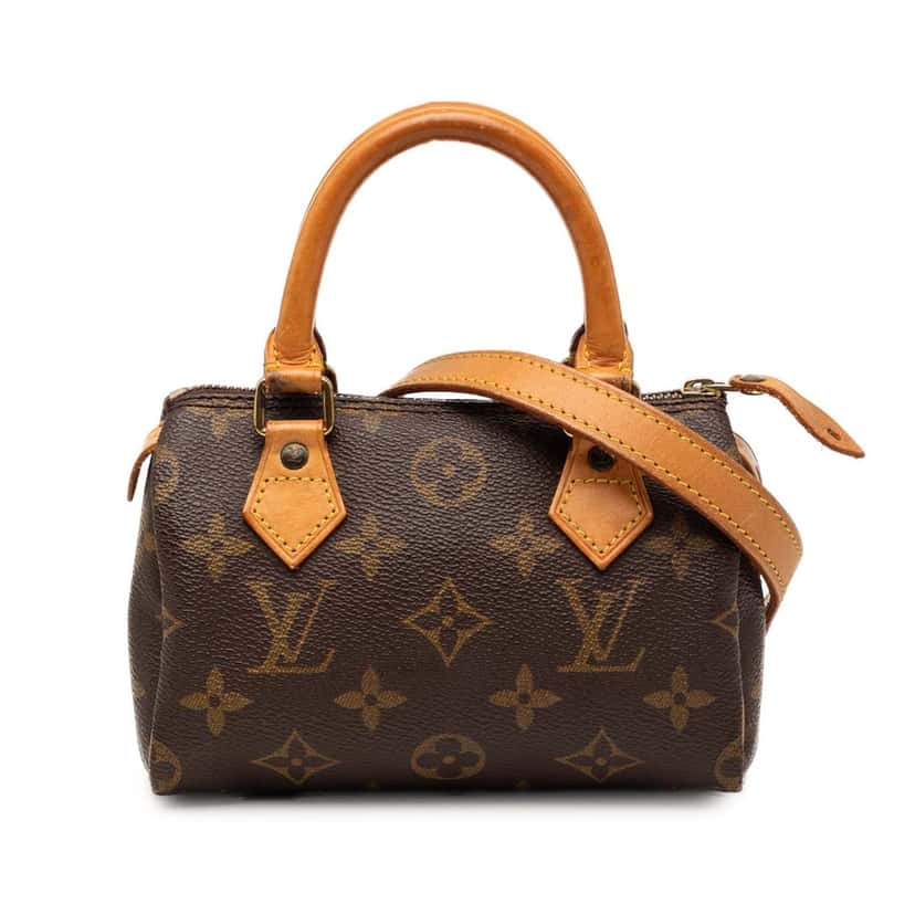 Louis Vuitton Monogram Nano Speedy Bandouliere Brown Very good condition - Back View