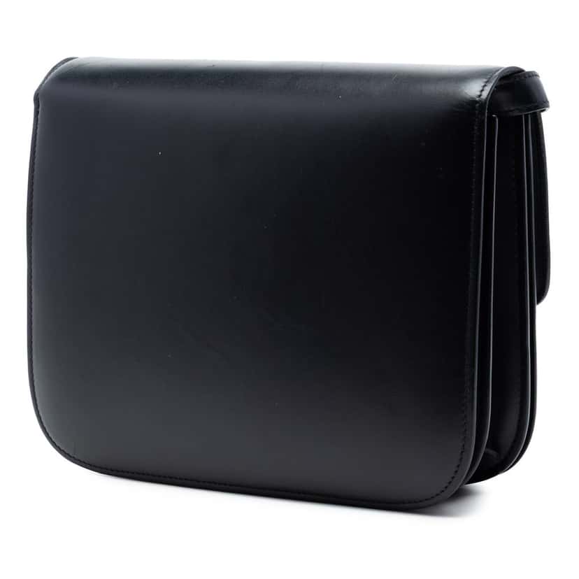 Celine Medium Calfskin Classic Box Black Leather Very good condition - Back View