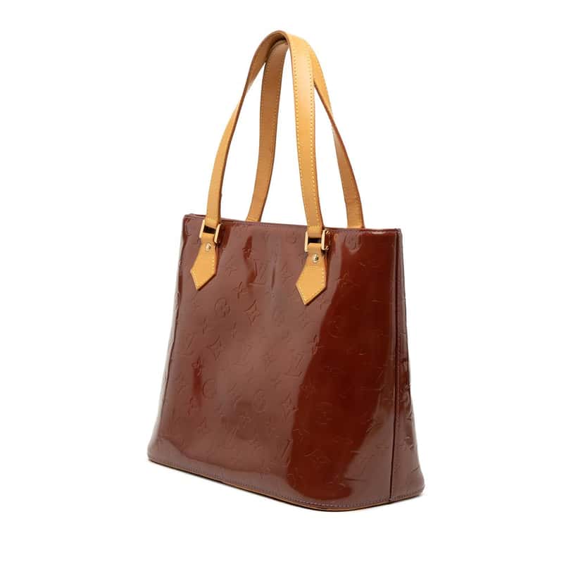 Louis Vuitton Monogram Vernis Houston Brown Leather Good condition - Back View