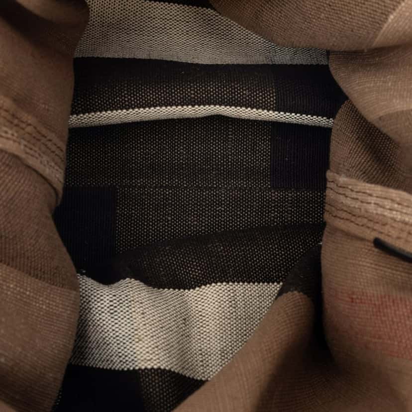 Burberry Mega Check Canvas Tottenham Brit Satchel Brown Very good condition - Model View