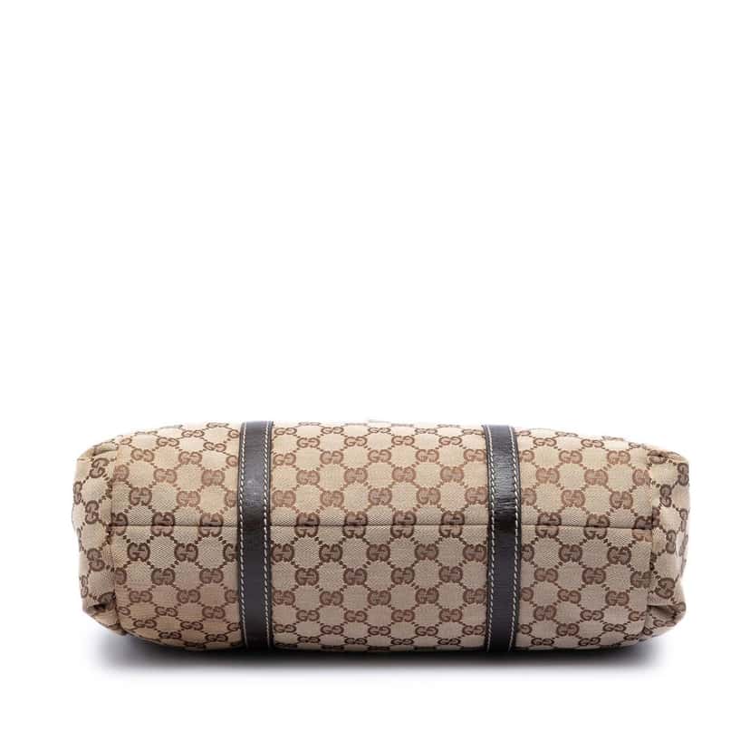 Gucci GG Canvas Web New Ladies Tote Beige Very good condition - Inside View