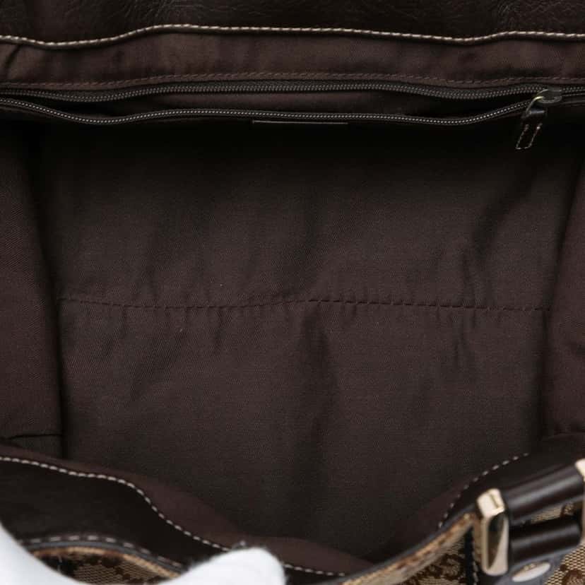 Gucci GG Canvas Web New Ladies Tote Beige Very good condition - Model View