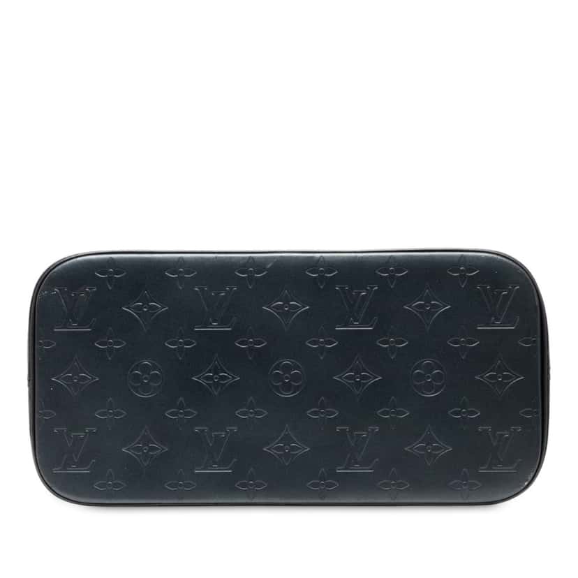 Louis Vuitton Monogram Mat Stockton Blue Leather Very good condition - Inside View