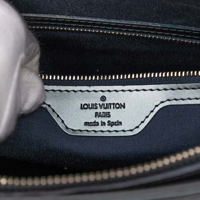 Louis Vuitton Monogram Mat Stockton Blue Leather Very good condition - Box View