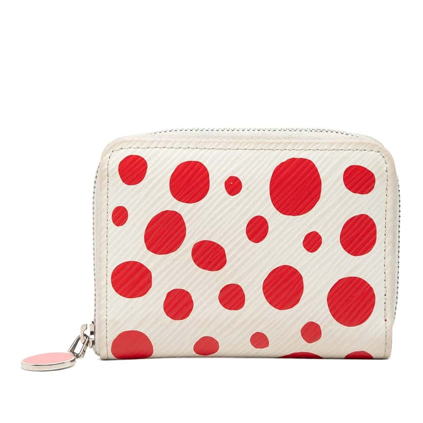 Louis Vuitton Yayoi Kusama Epi Zippy Coin Purse White Leather Very good condition - Front View