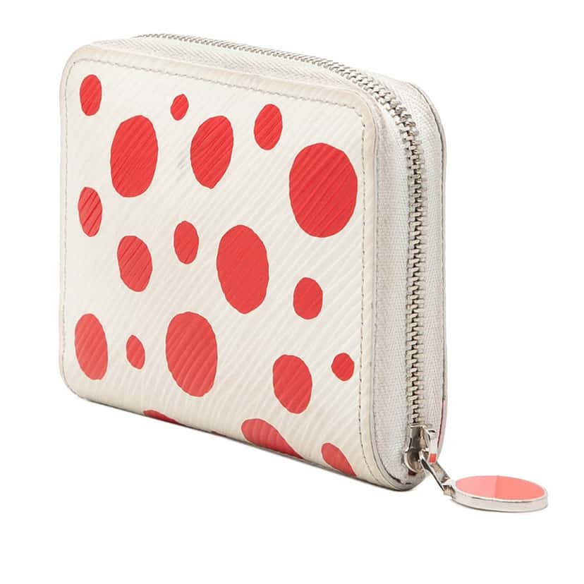 Louis Vuitton Yayoi Kusama Epi Zippy Coin Purse White Leather Very good condition - Back View