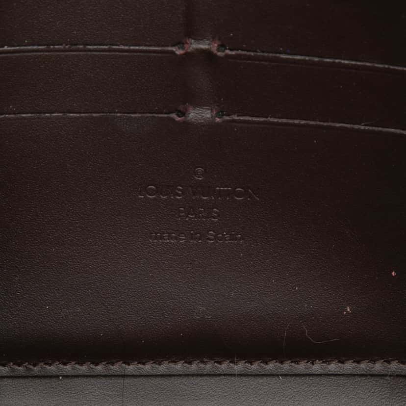 Louis Vuitton Monogram Vernis Zippy Long Wallet Purple Leather Good condition - Box View