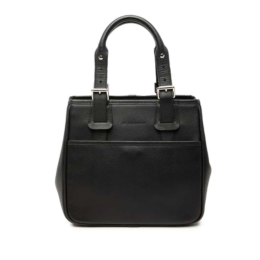 Burberry Leather Handbag Black Leather Very good condition - Front View