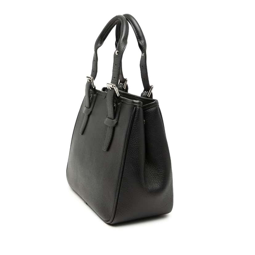 Burberry Leather Handbag Black Leather Very good condition - Back View