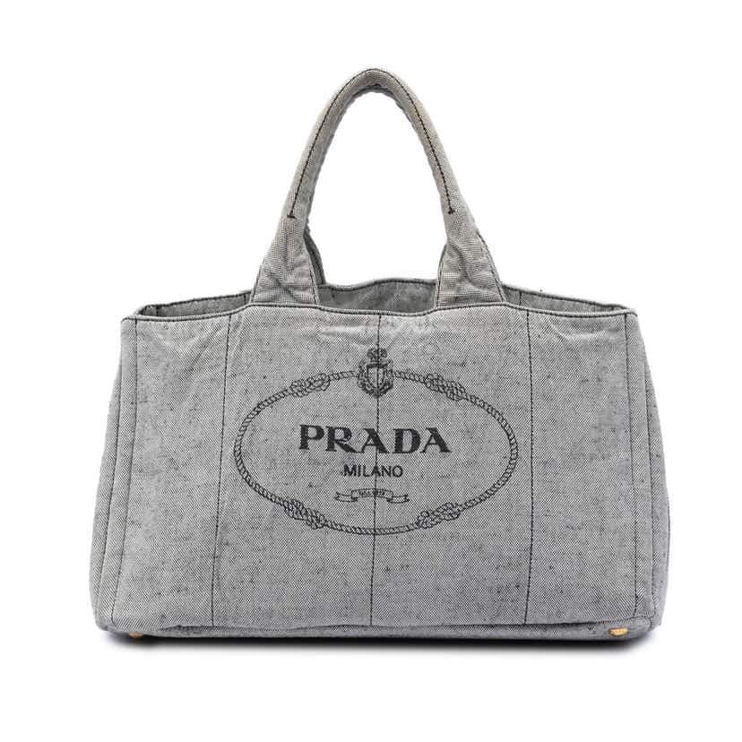 Prada Large Canvas Canapa Logo Satchel Other Very good condition - Front View