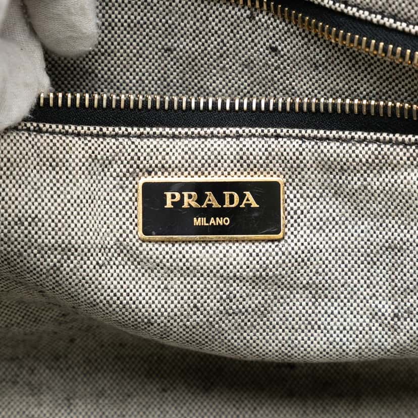 Prada Large Canvas Canapa Logo Satchel Other Very good condition - Box View