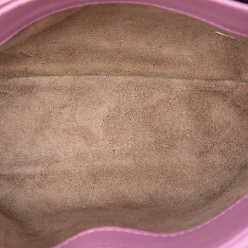 Bottega Veneta Baby Nappa Intrecciato Olimpia Crossbody Pink Leather Very good condition - Model View