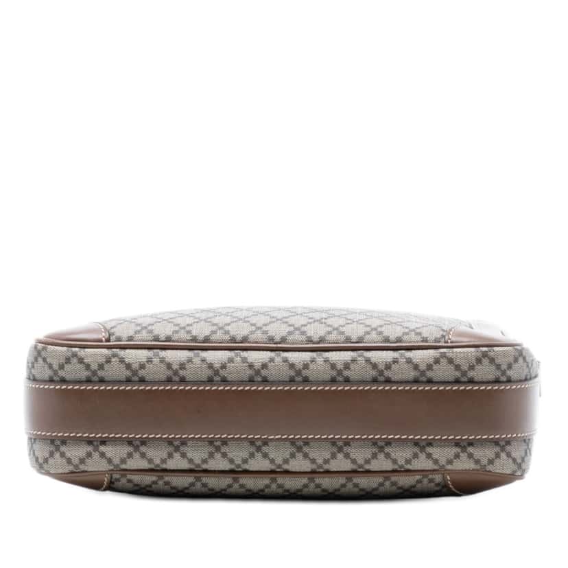 Gucci Diamante Coated Canvas Zip Crossbody Beige Very good condition - Inside View