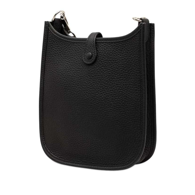 Hermès Clemence Evelyne 16 Amazone Black Leather Very good condition - Back View