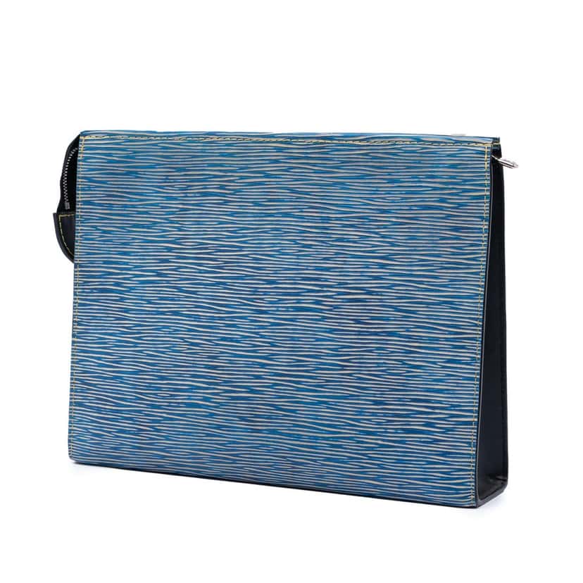 Louis Vuitton Epi Denim Toiletry Pouch 26 Blue Leather Very good condition - Back View