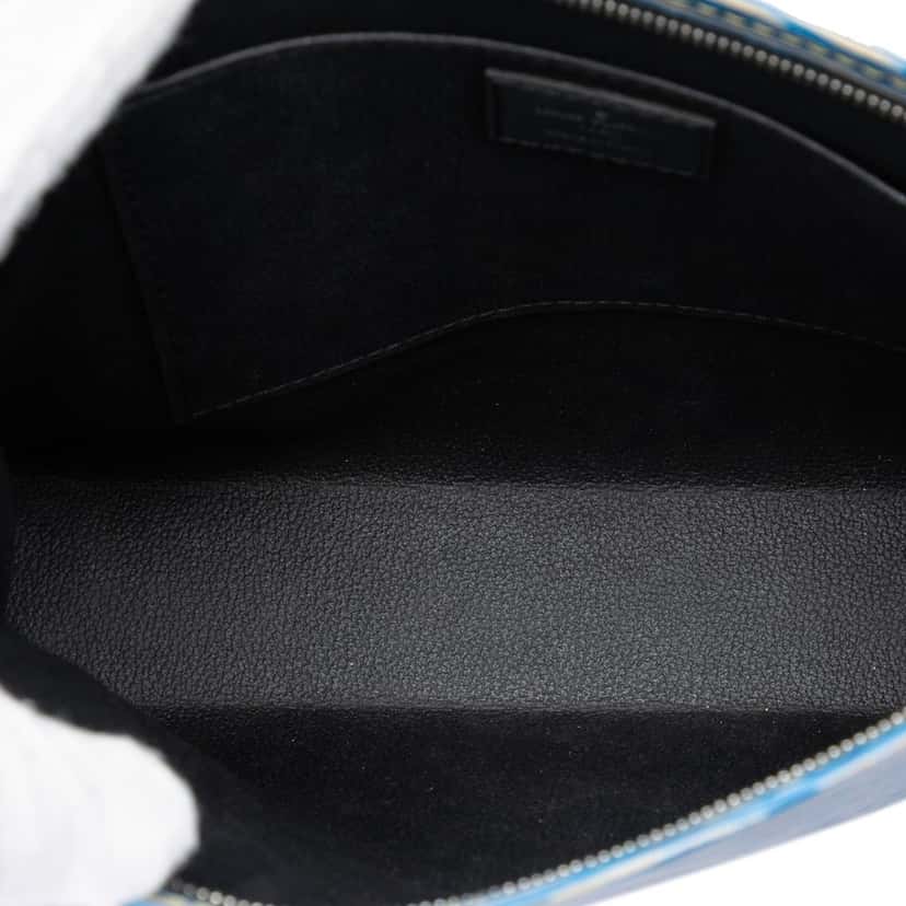 Louis Vuitton Epi Denim Toiletry Pouch 26 Blue Leather Very good condition - Model View