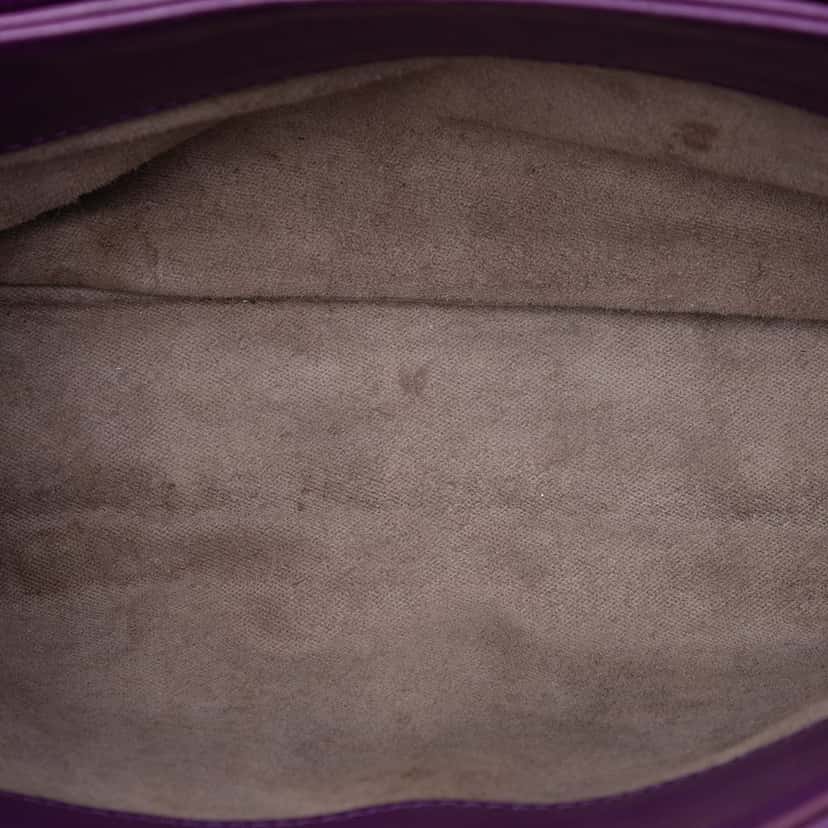 Bottega Veneta Small Nappa Intrecciato Olimpia Shoulder Bag Purple Leather Very good condition - Model View
