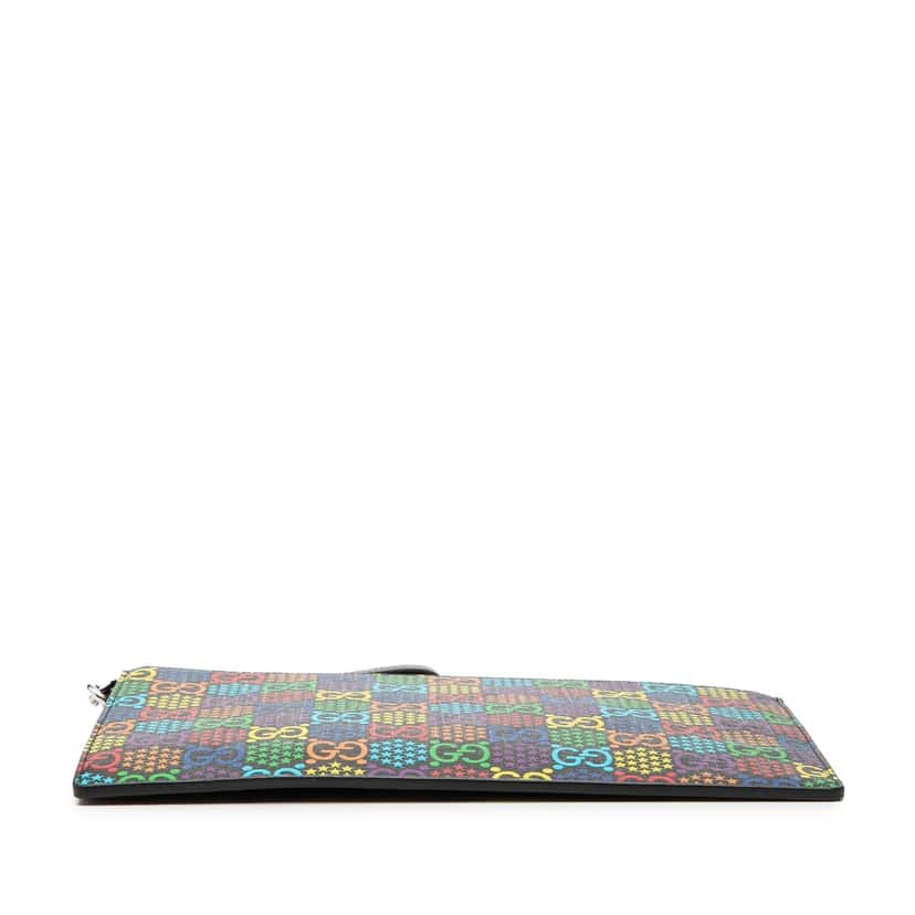 Gucci GG Supreme Psychedelic Zip Clutch Black Very good condition - Inside View