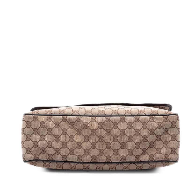 Gucci GG Canvas Flap Messenger Bag Beige Very good condition - Inside View