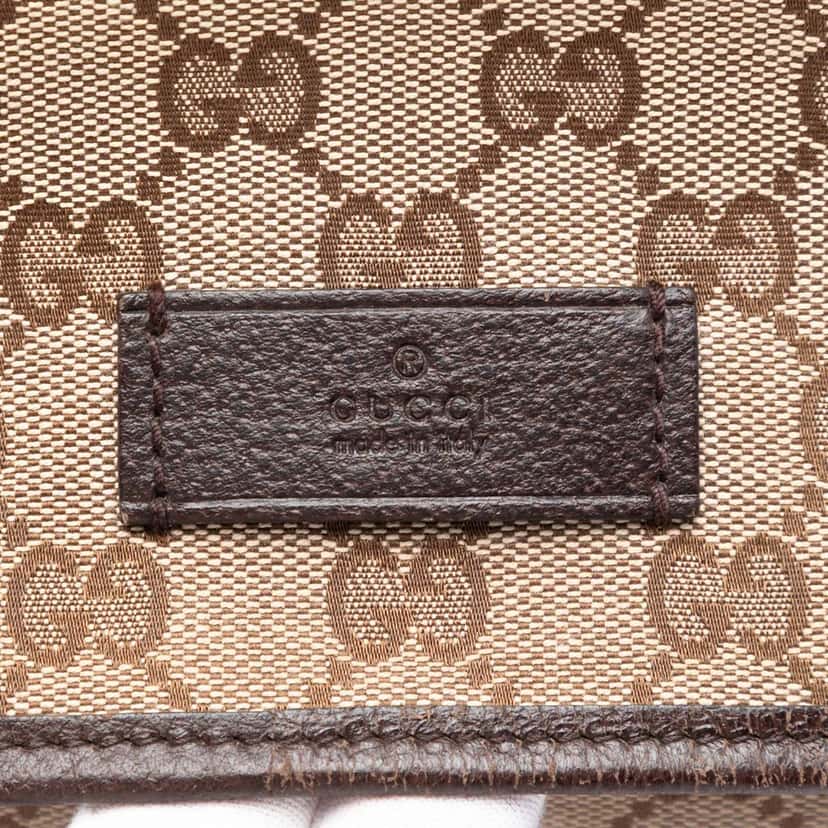 Gucci GG Canvas Flap Messenger Bag Beige Very good condition - Box View