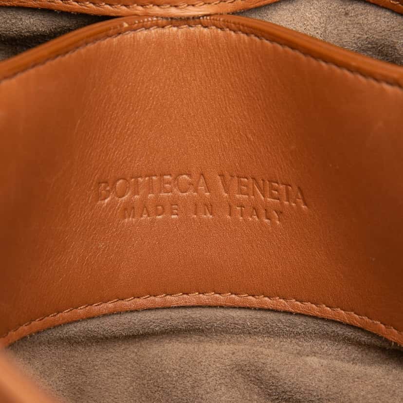 Bottega Veneta Mini Nappa Intrecciato Roma Satchel Brown Leather Very good condition - Box View