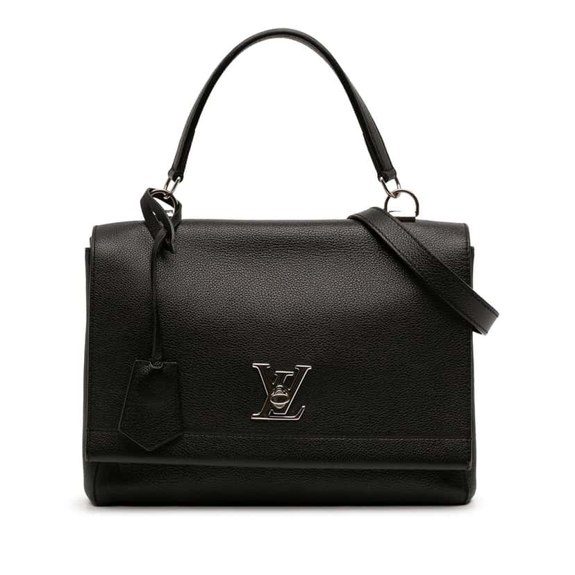 Louis Vuitton Leather Lockme II Black Leather Very good condition - Front View