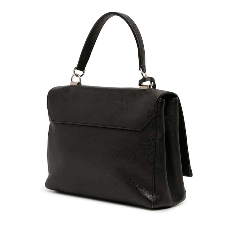 Louis Vuitton Leather Lockme II Black Leather Very good condition - Back View