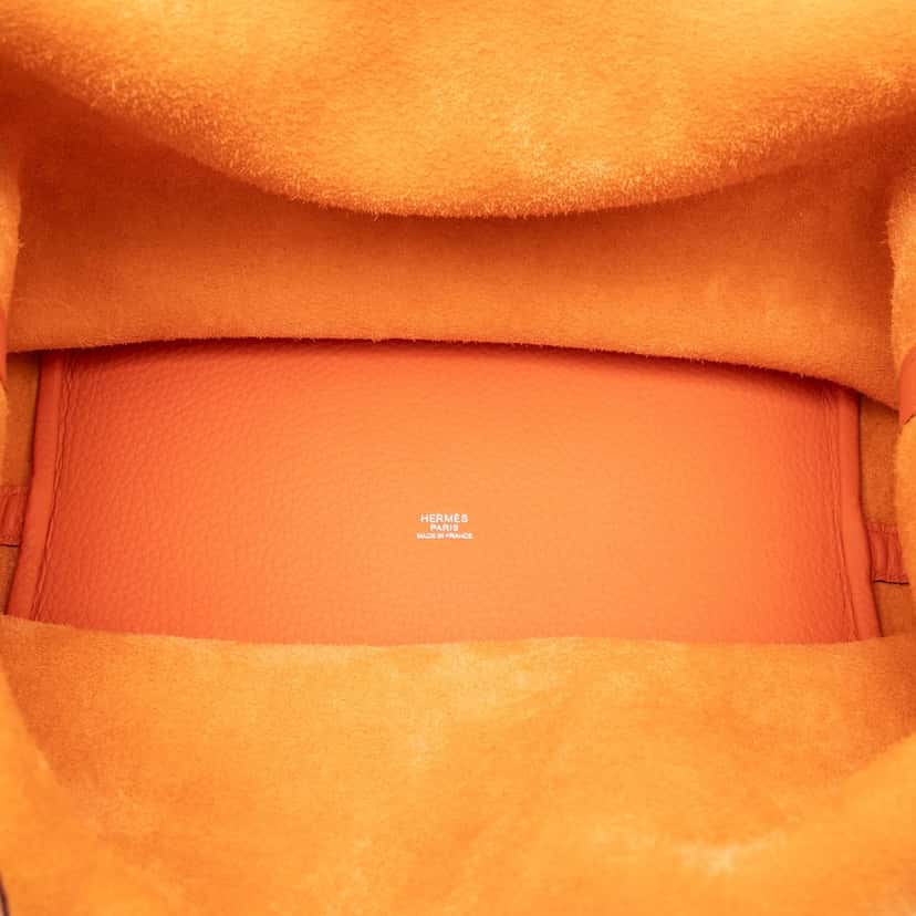 Hermès Clemence Picotin Lock 26 Orange Leather Very good condition - Model View