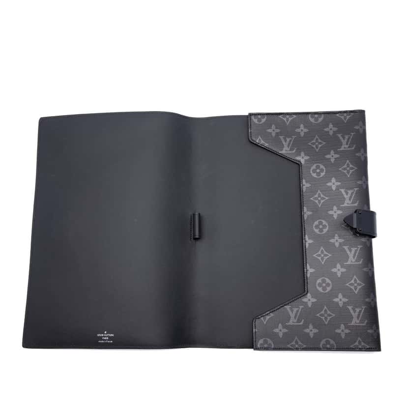 Louis Vuitton Monogram Eclipse Rainbow Franck Folder Black Very good condition - Model View